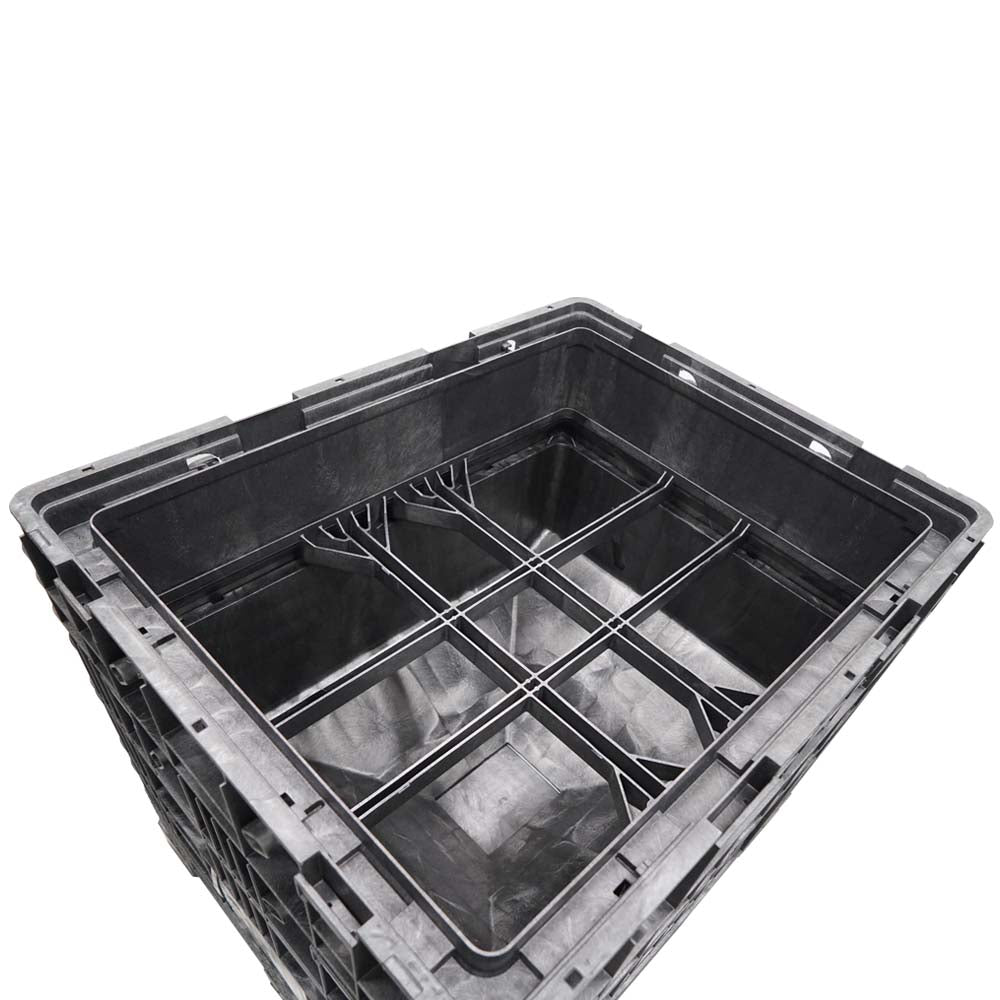 Inside view of the 57x45x41 hopper bottom