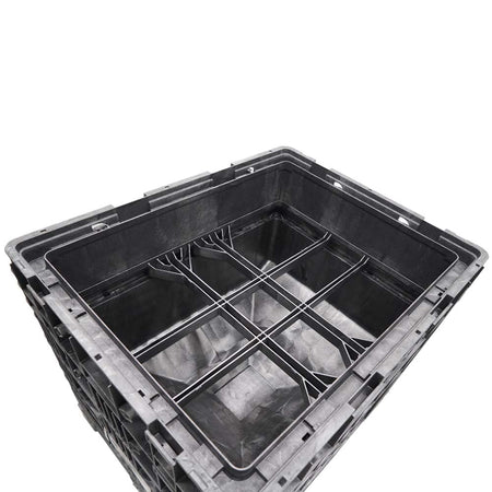 Inside view of the 57x45x41 hopper bottom