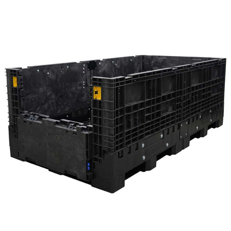 90" x 48" x 34" Medium-Duty Extended-Length Collapsible Bulk Container one door down