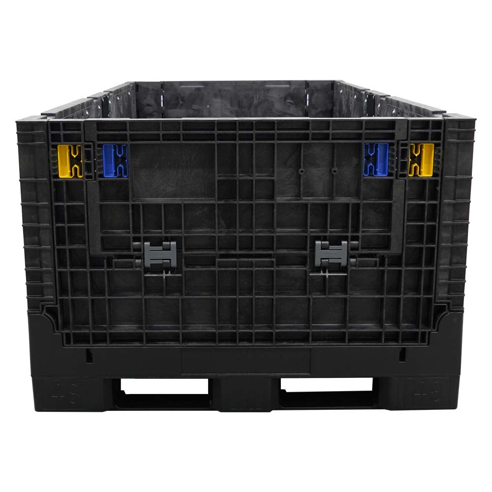 90" x 48" x 34" Medium-Duty Extended-Length Collapsible Bulk Container front view