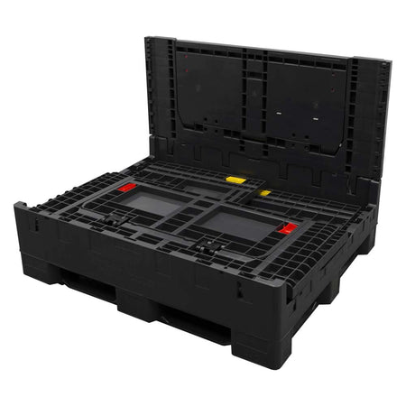 40x48x34 bulk container three walls down