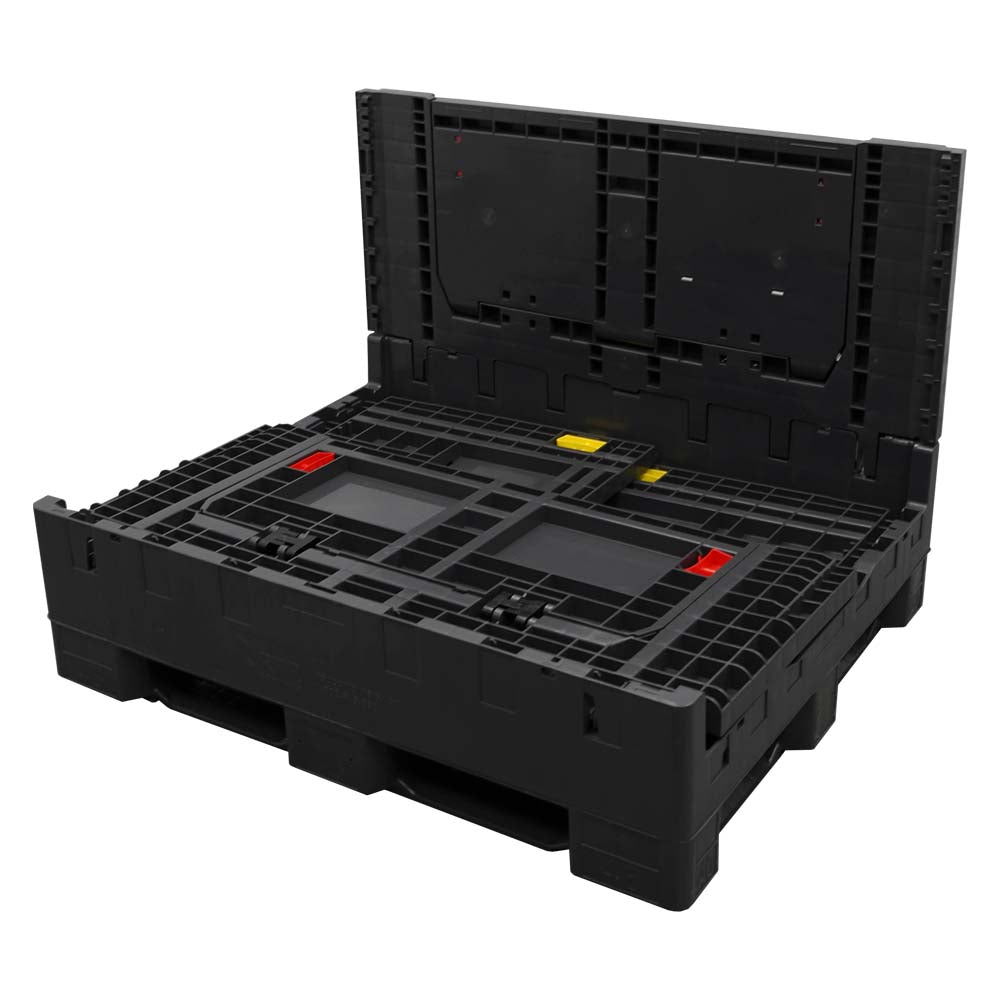 40x48x34 bulk container three walls down