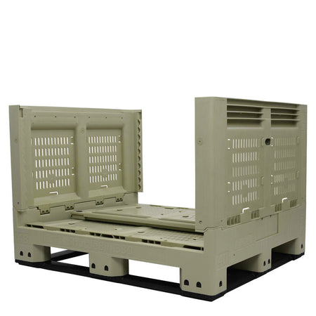 40x48x33 collapsible vented container two walls down
