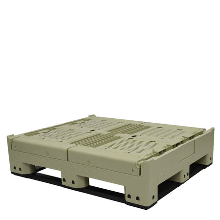 40x48x33 collapsible vented container fully collapsed