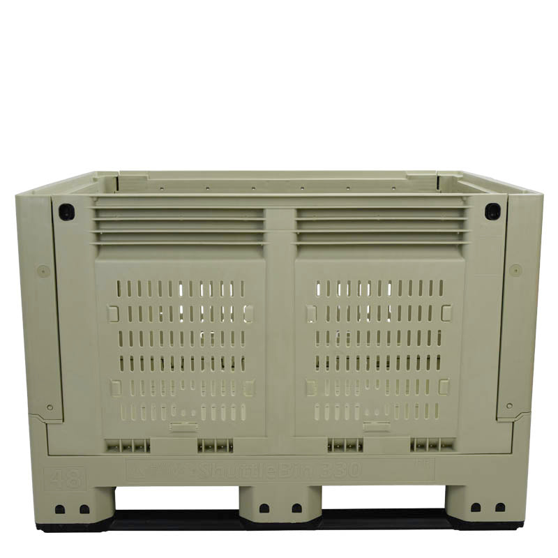 40x48x33 collapsible vented container front view