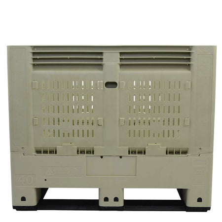 40x48x33 collapsible vented container side view