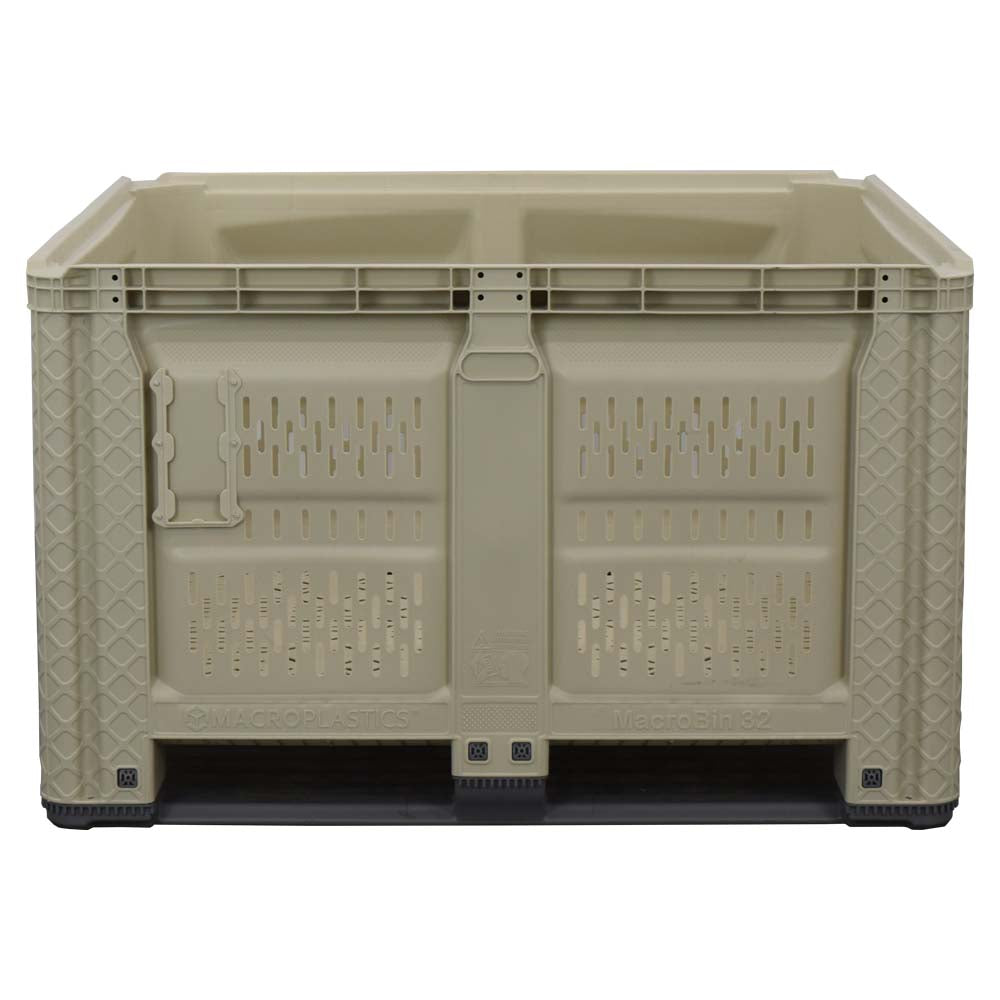 45x48x30 vented harvest bin front view