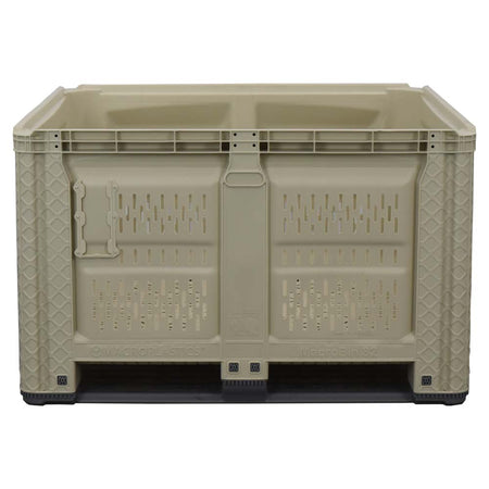 45x48x30 vented harvest bin front view