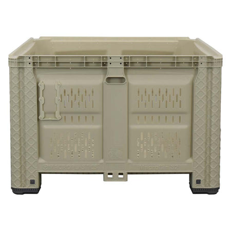 45x48x30 vented harvest bin side view