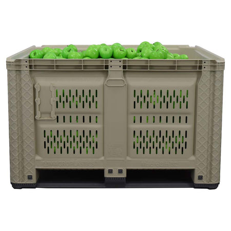 45x48x30 vented harvest bin front view