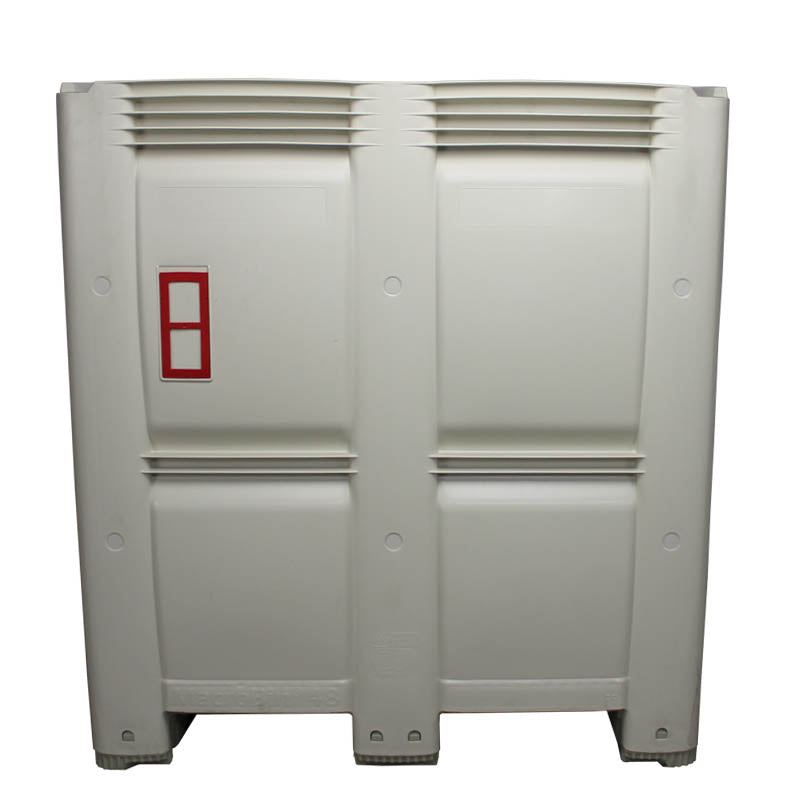 48x48x50 solid wall bulk bin front view