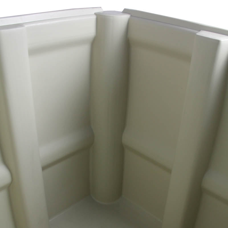 48x48x50 solid wall bulk bin inside view