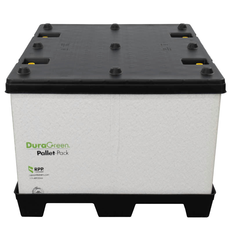 40" x 48" x 30" Pallet Pack Container side view