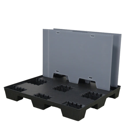 40" x 48" x 30" Plastic Pallet Pack Container sleeve folded