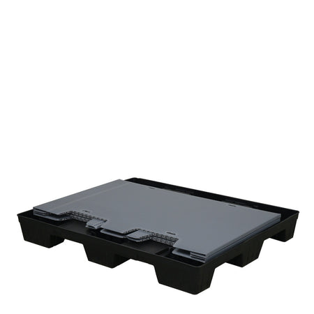 40" x 48" x 30" Plastic Pallet Pack Container sleeve folded on pallet