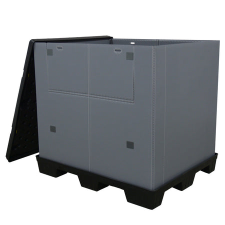 40" x 48" x 45" Plastic Pallet Pack Container top moved to side