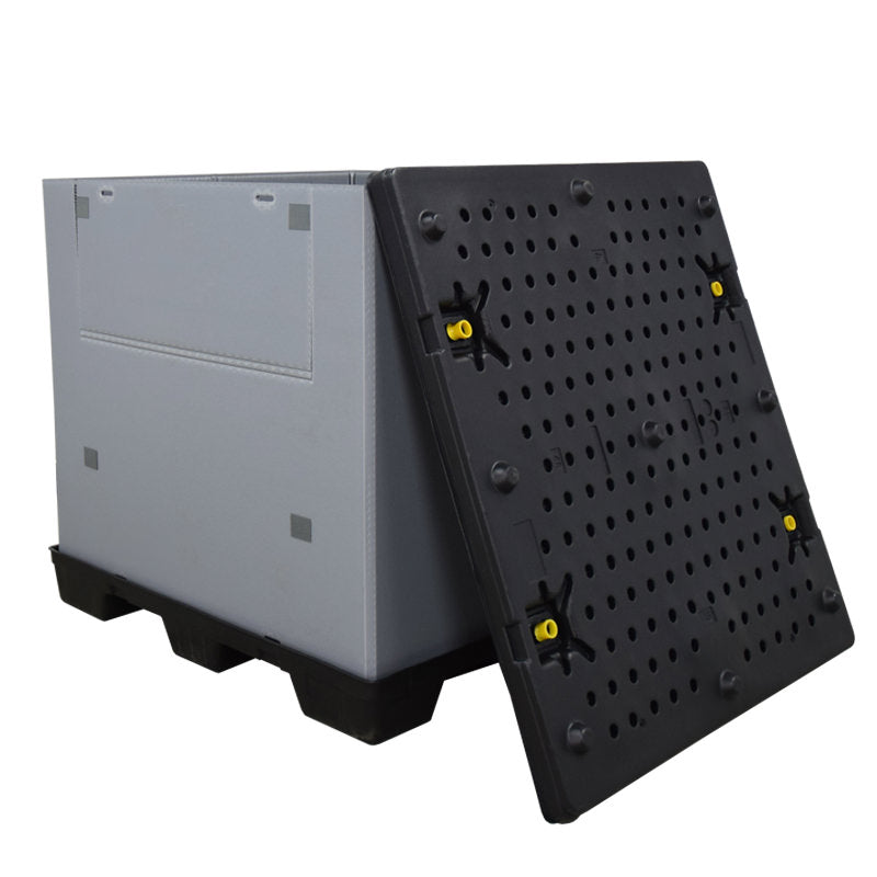 45x48x45 plastic pallet pack lid off