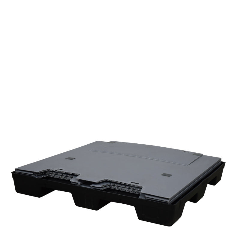 45x48x45 plastic pallet pack sleeve flat on pallet