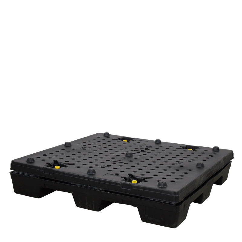 45" x 48" x 45" Plastic Pallet Pack Container fully collapsed