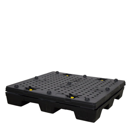 45" x 48" x 45" Plastic Pallet Pack Container fully collapsed