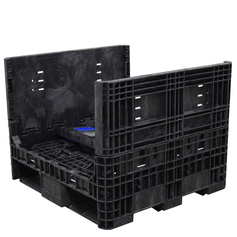 30x32x25 bulk container two walls down