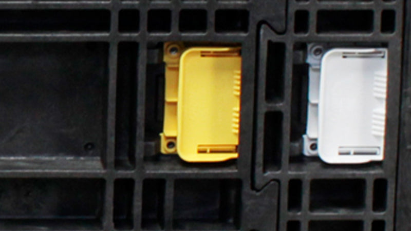 yellow and white latches