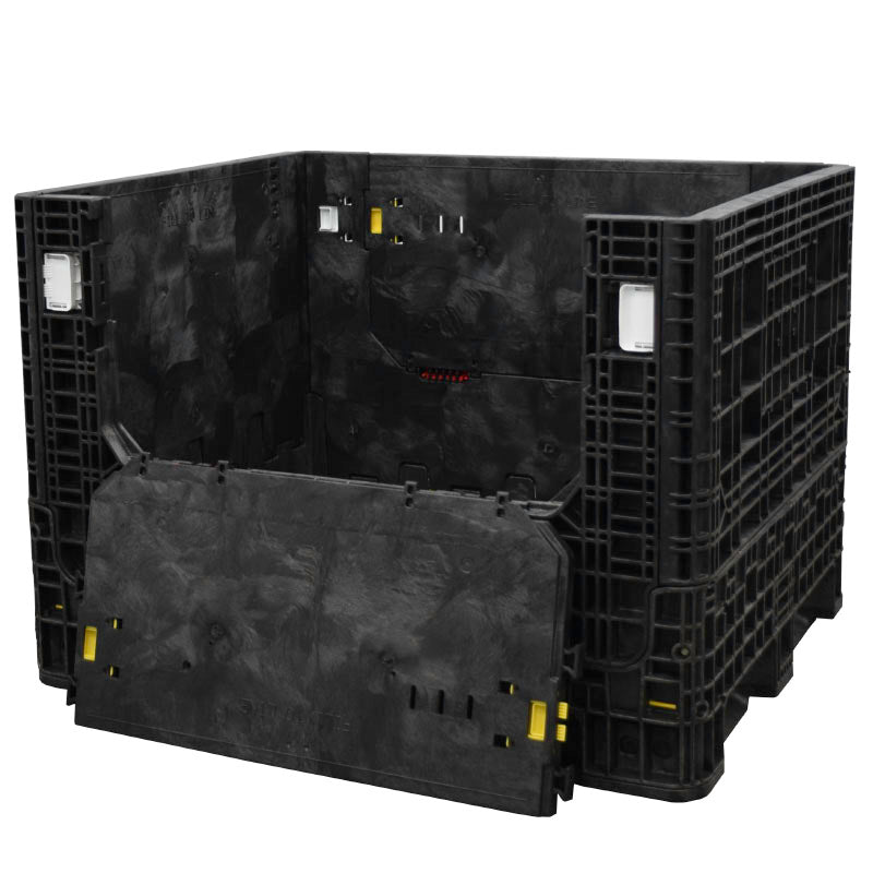 40" x 48" x 34" Heavy-Duty Bulk Container one drop door down
