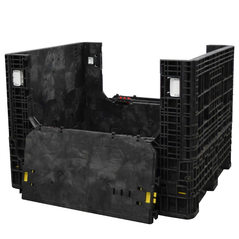 40" x 48" x 34" Heavy-Duty Bulk Container two drop doors down