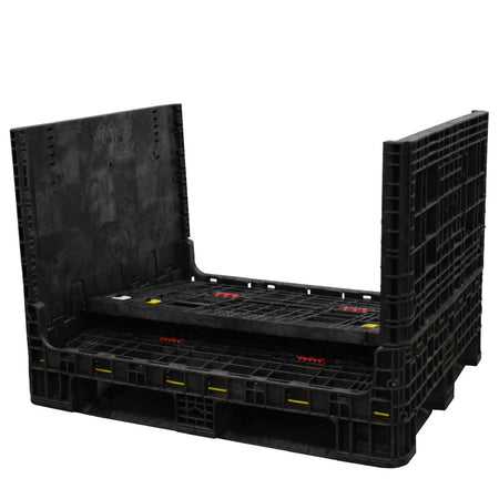 40" x 48" x 34" Heavy-Duty Bulk Container three walls down