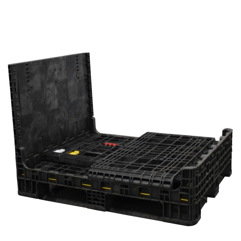 40" x 48" x 34" Heavy-Duty Bulk Containers three walls down