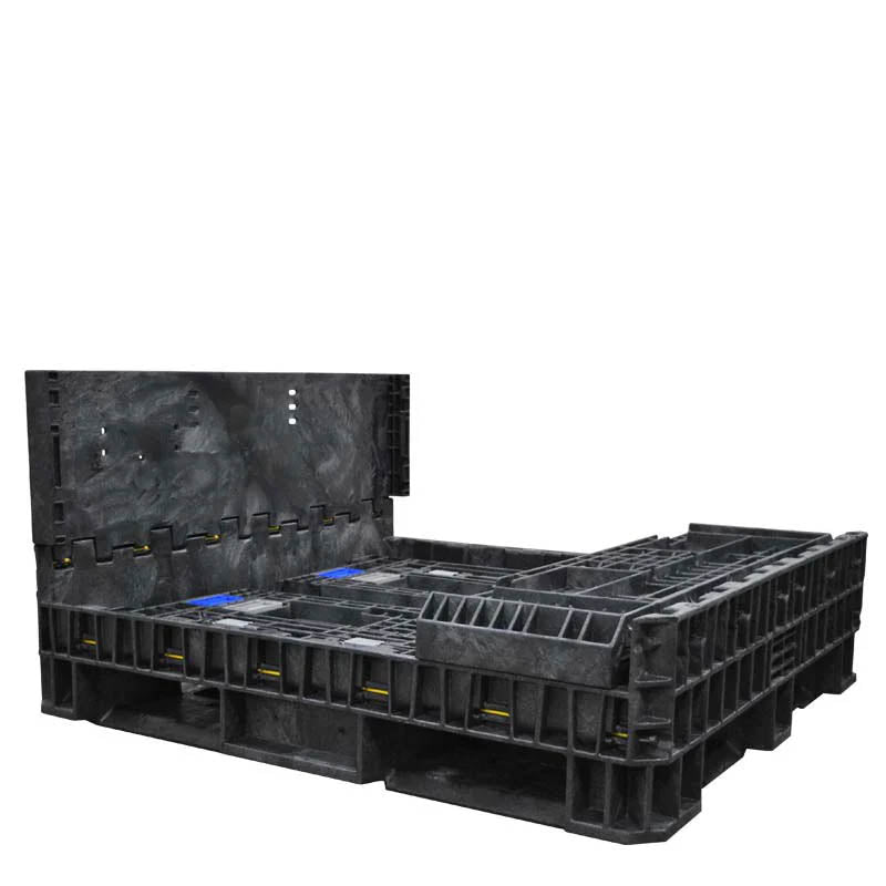 45" x 48" x 25" bulk container three walls down