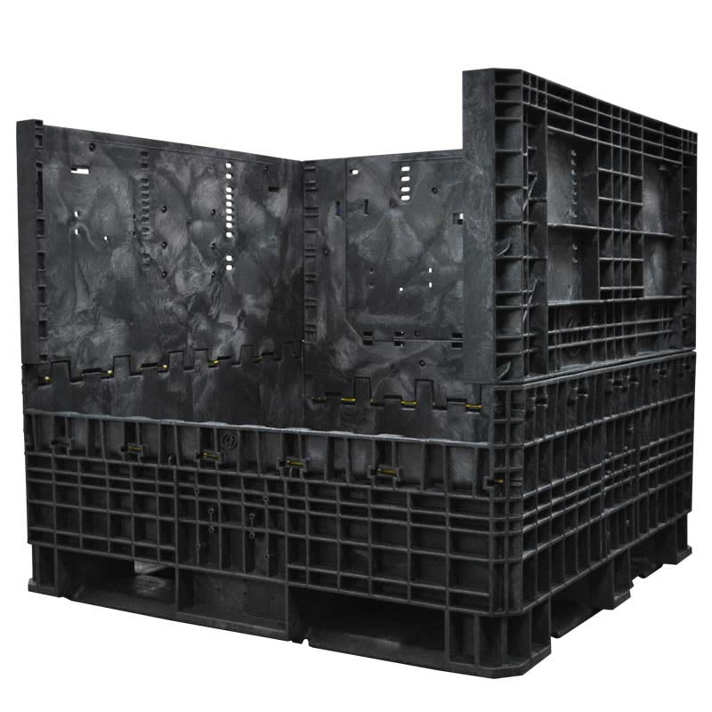 45" x 48" x 42" Collapsible Bulk Container one wall down