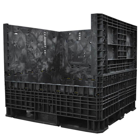 45" x 48" x 42" Collapsible Bulk Container one wall down