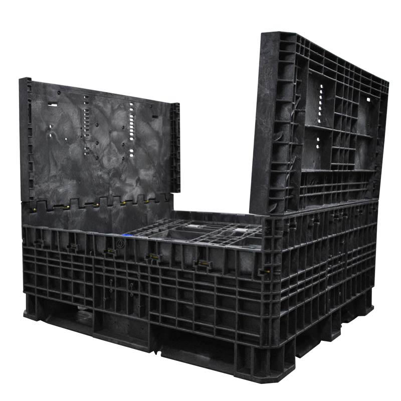 45" x 48" x 42" Collapsible Bulk Container two walls down