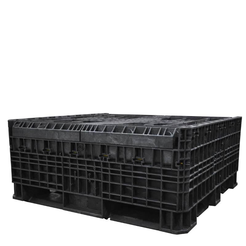 45" x 48" x 42" Collapsible Bulk Container collapsed 