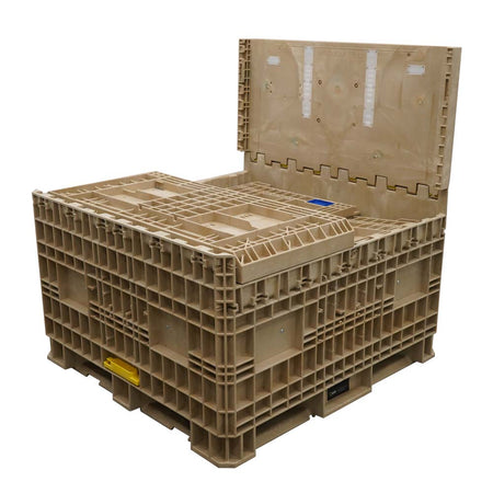 45" x 48" x 50" Hopper Bottom three walls down