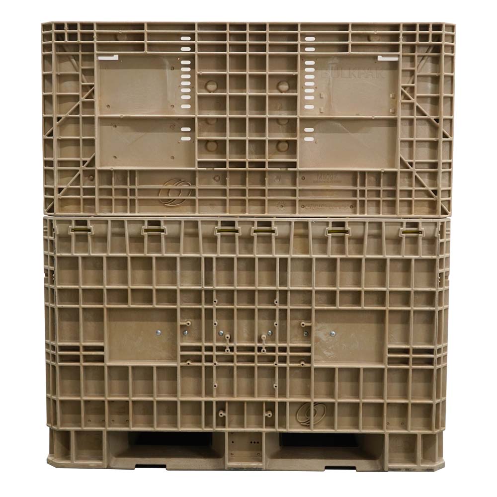 45" x 48" x 50" Hopper Bottom side view