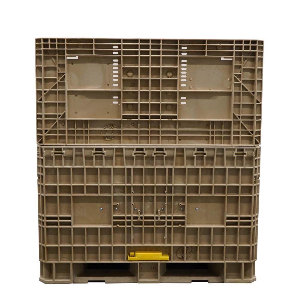 45" x 48" x 50" Hopper Bottom side view with slide gate