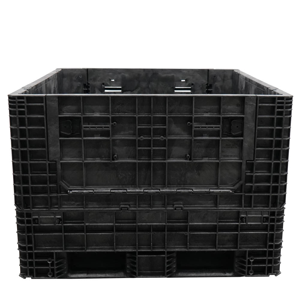 57" x 48" x 34" Extended-Length Collapsible Bulk Container side view