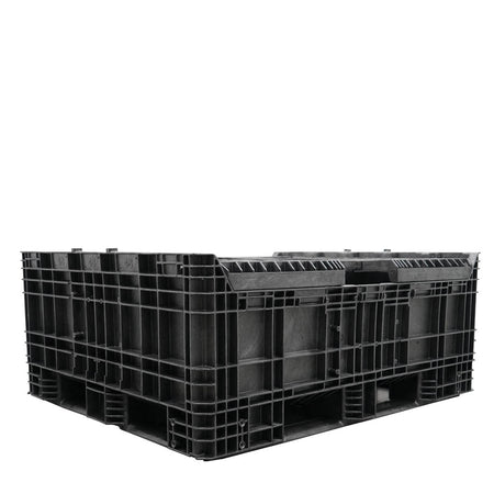 57" x 48" x 44" Extended-Length Collapsible Bulk Container collapsed 