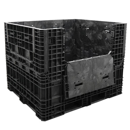 57" x 48" x 44" Extended-Length Collapsible Bulk Container side door