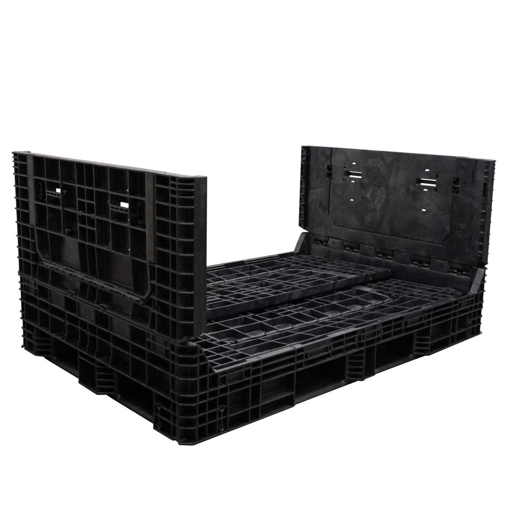 70x48x34 bulk container two walls down