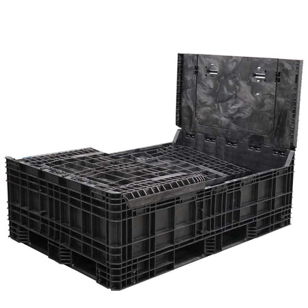 70" x 48" x 50" Bulk Container three walls down