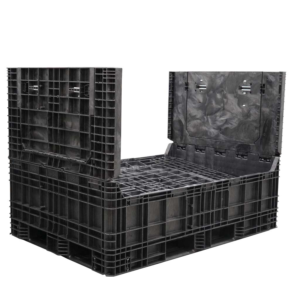 70" x 48" x 50" Bulk Container two walls down