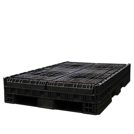 78" x 48" x 34" Heavy-Duty Collapsible Bulk Container collapsed 