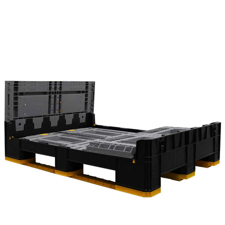 40" x 48" x 24" International Collapsible Bulk Container Three Walls Down