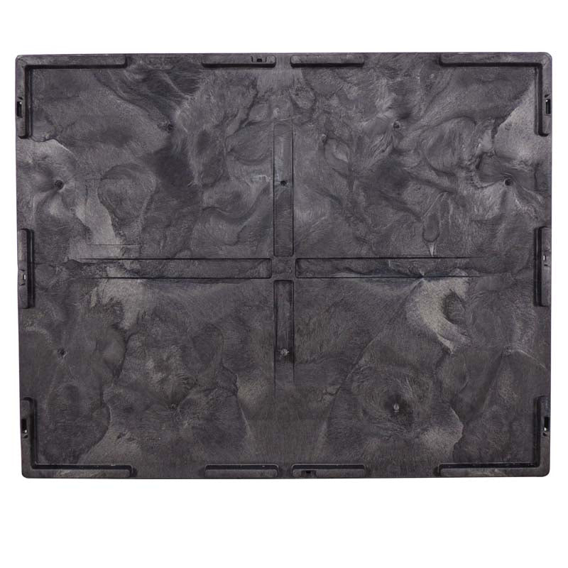 57x45 hopper bottom lid top view