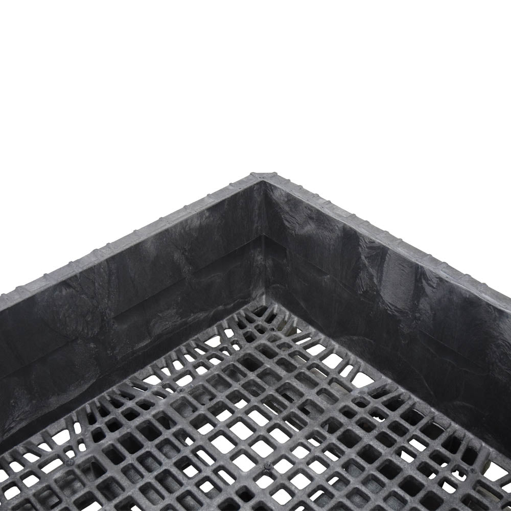 45x48x19 fixed wall bulk container grid floor