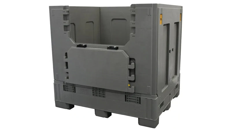 40x48x46 plastic gaylord with drop door down