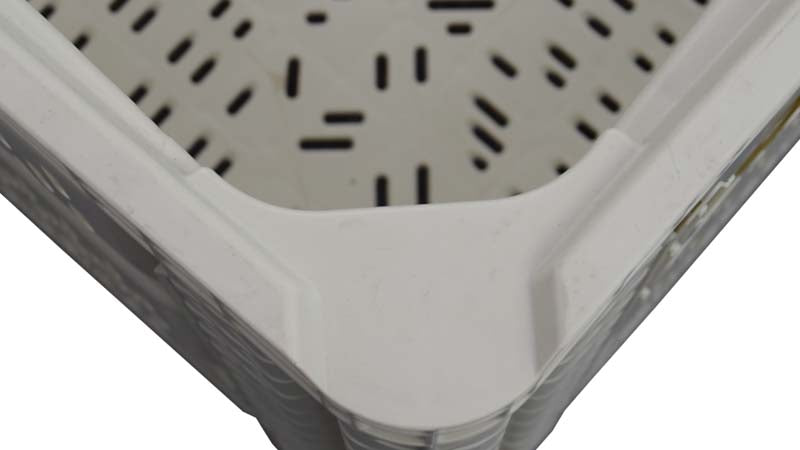 Harvest bin rounded corner 